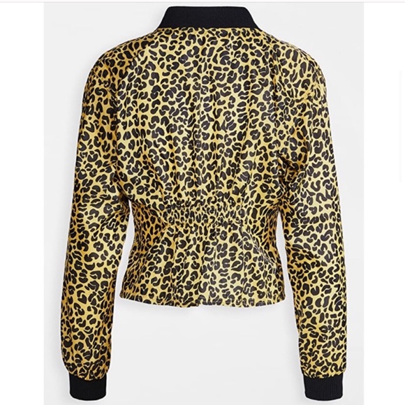 Good American Animal print crop bomber track Jacket - Picture 3 of 7